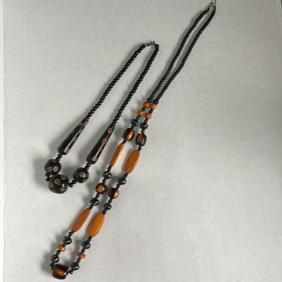 Wooden Big Beads Necklace - Picture 1 of 13
